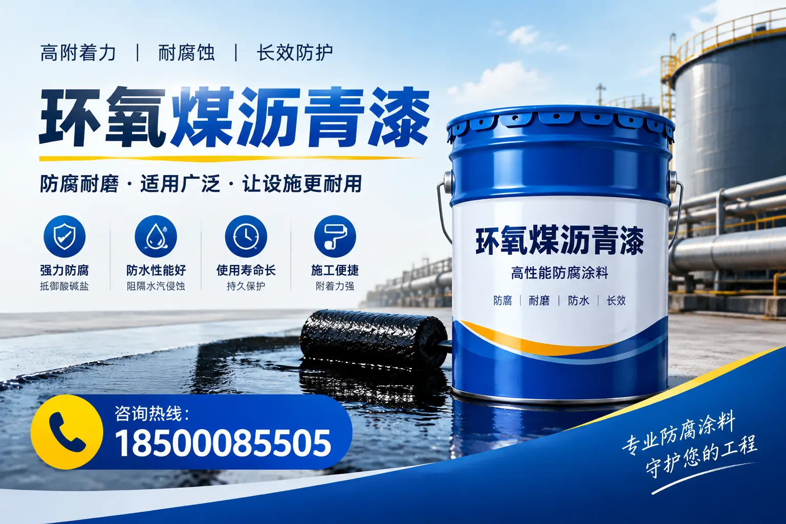 环氧煤沥青漆与其他涂料的对比分析，助力胡杨河企业决策